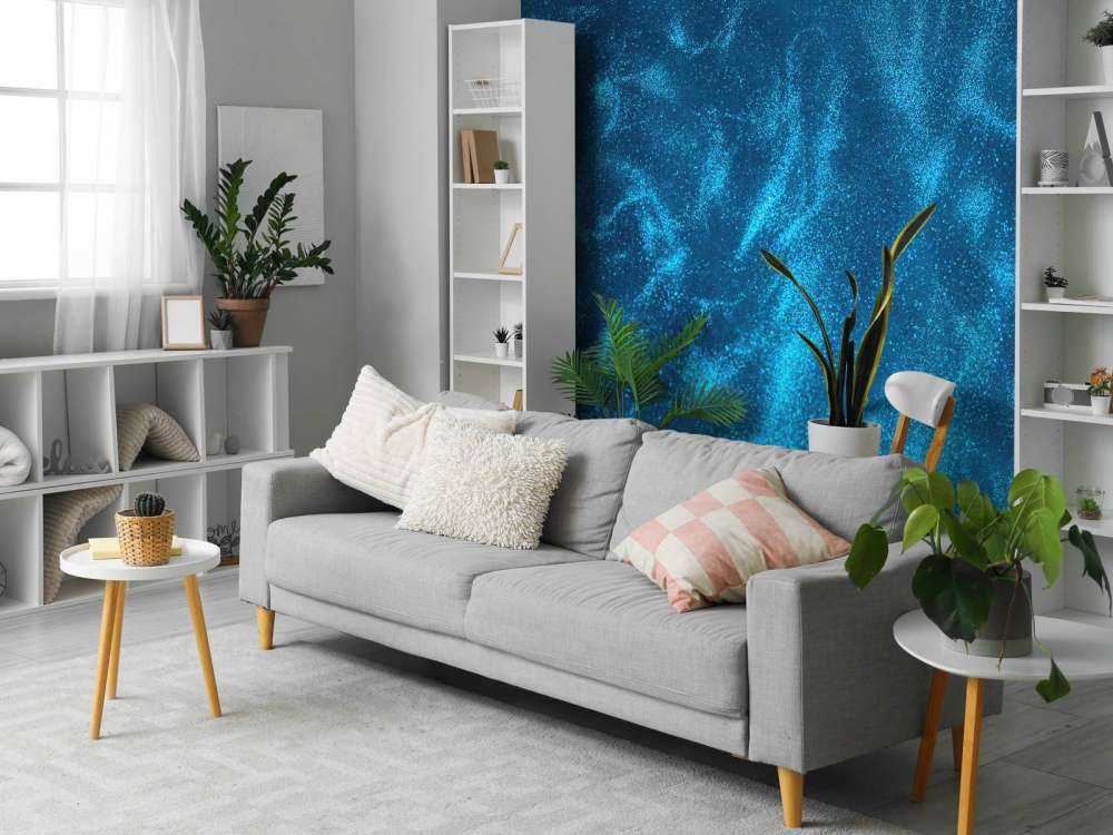 Ruscello di glitter blu