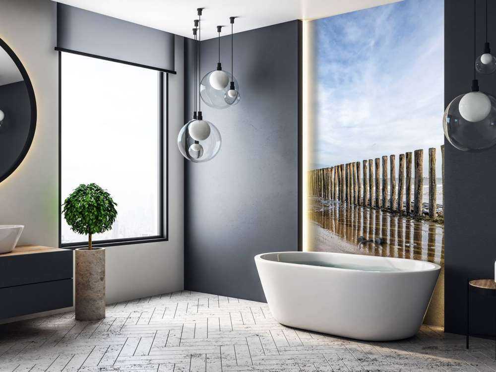 Diga foranea in legno sulla costa nei pressi di Cadzand-bad - NL