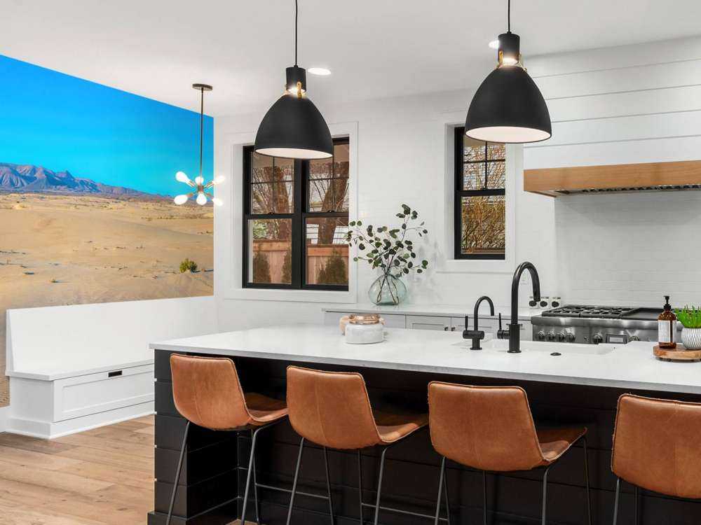 Alba alle dune di sabbia