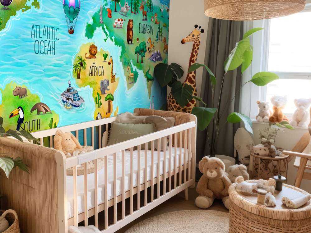 Mappa mondo per bambini