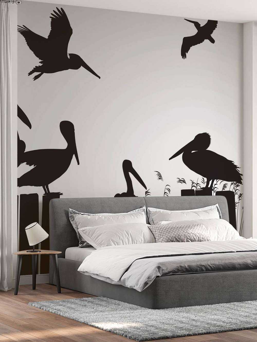 Pellicani su un molo