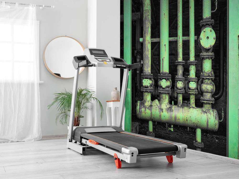 Vecchi tubi verdi colorati