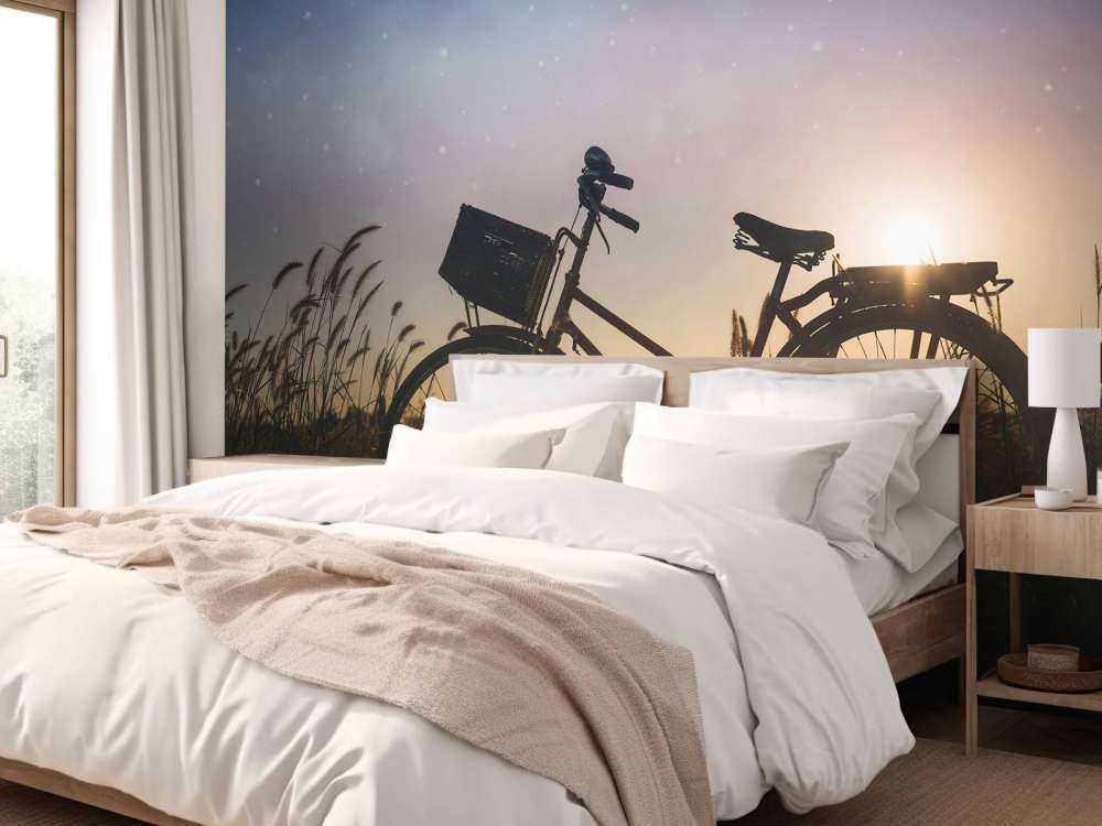 Silhouette di una bicicletta