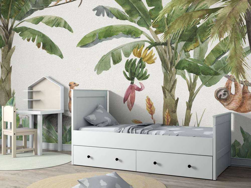 Giungla con animali colorati