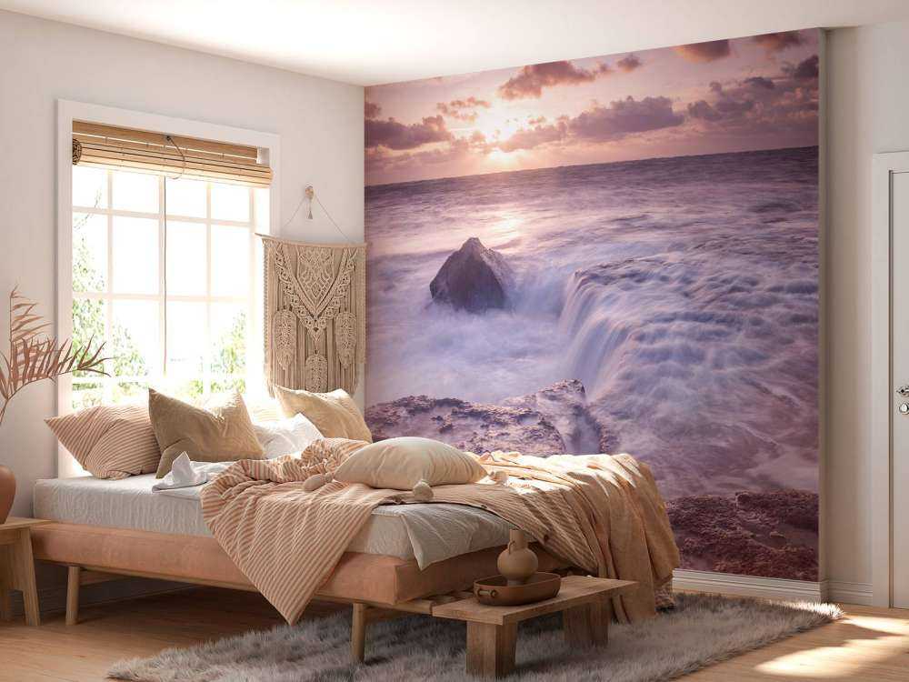 Mare selvaggio al tramonto