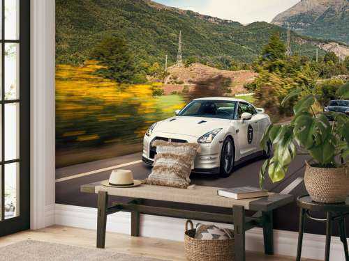 Nissan GT-R-r in piena corsa