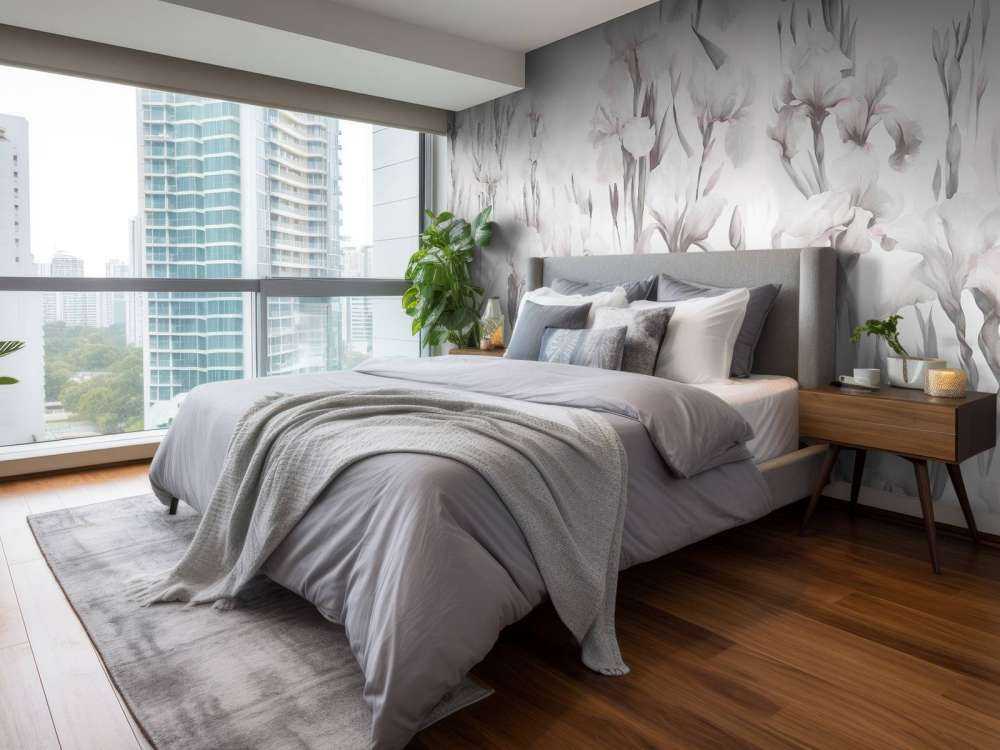 Iris danzano grigio morbido senza soluzione di continuità