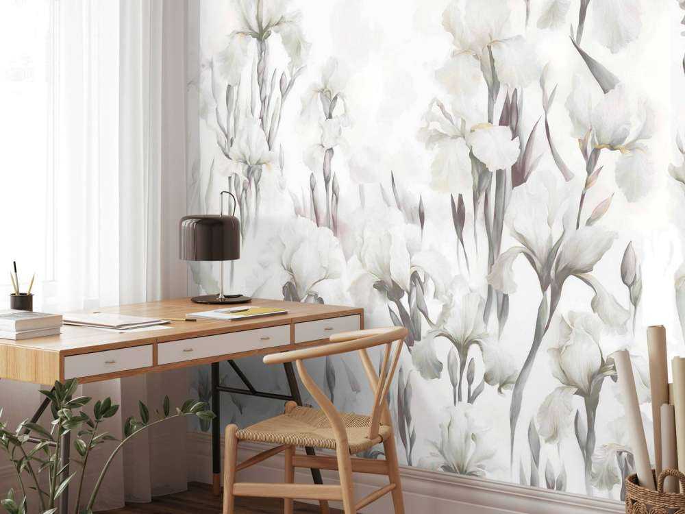 Iris danzano beige senza soluzione di continuità