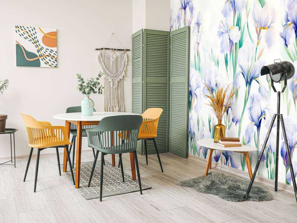 Iris danzano pastello senza soluzione di continuità