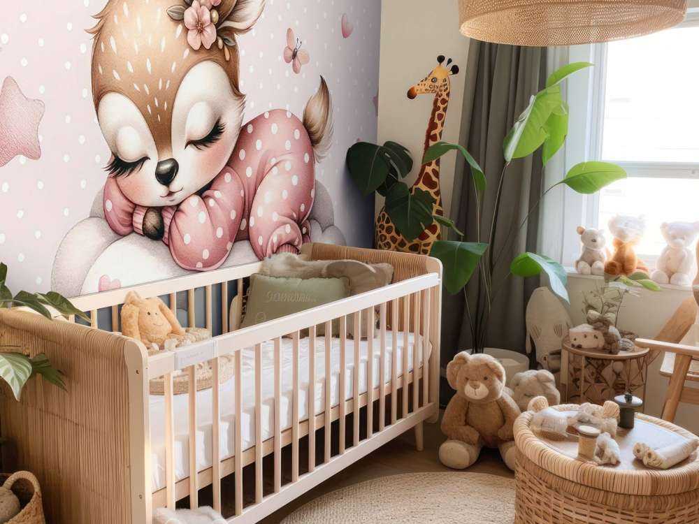 Cervi che dorme su una nuvola