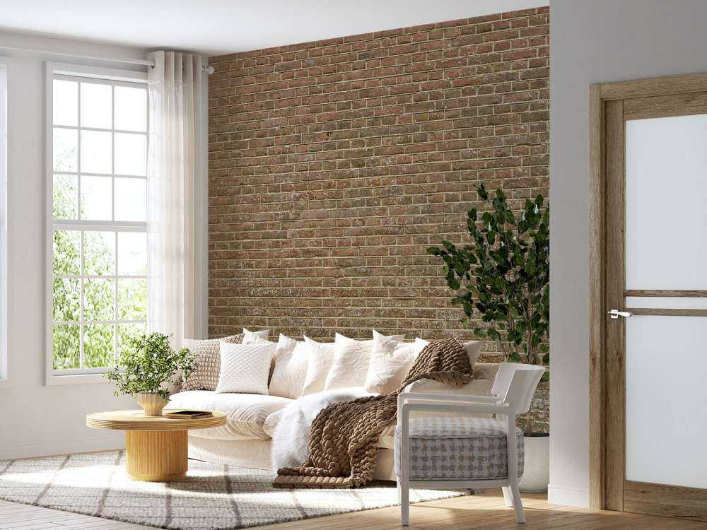 Muro di pietra con giunti stretti