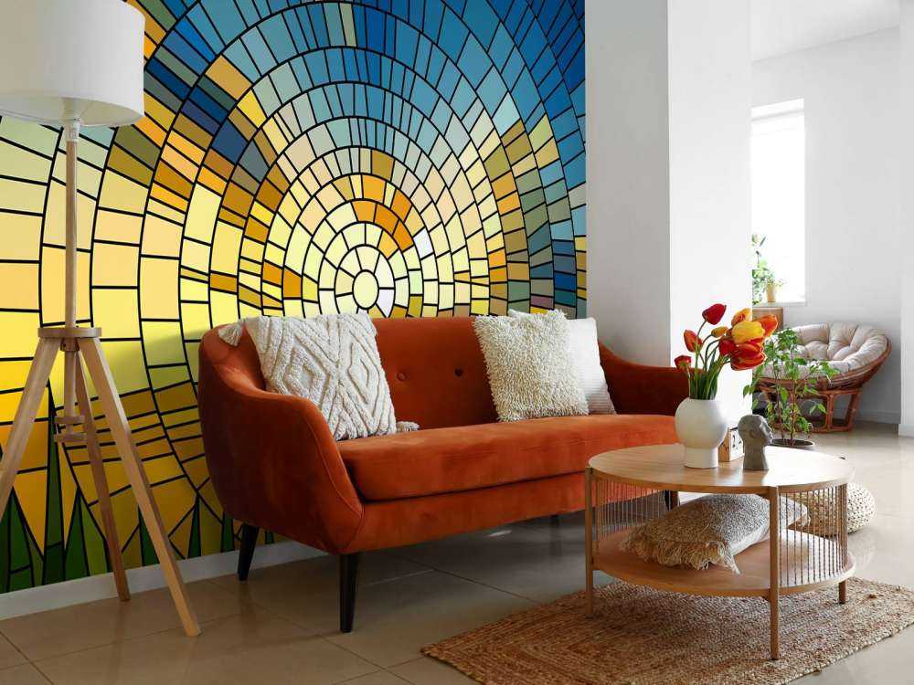 Tramonto su un prato