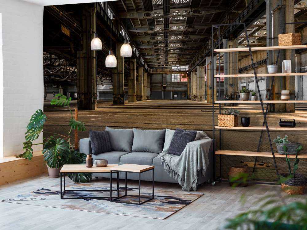 Una sala abbandonata