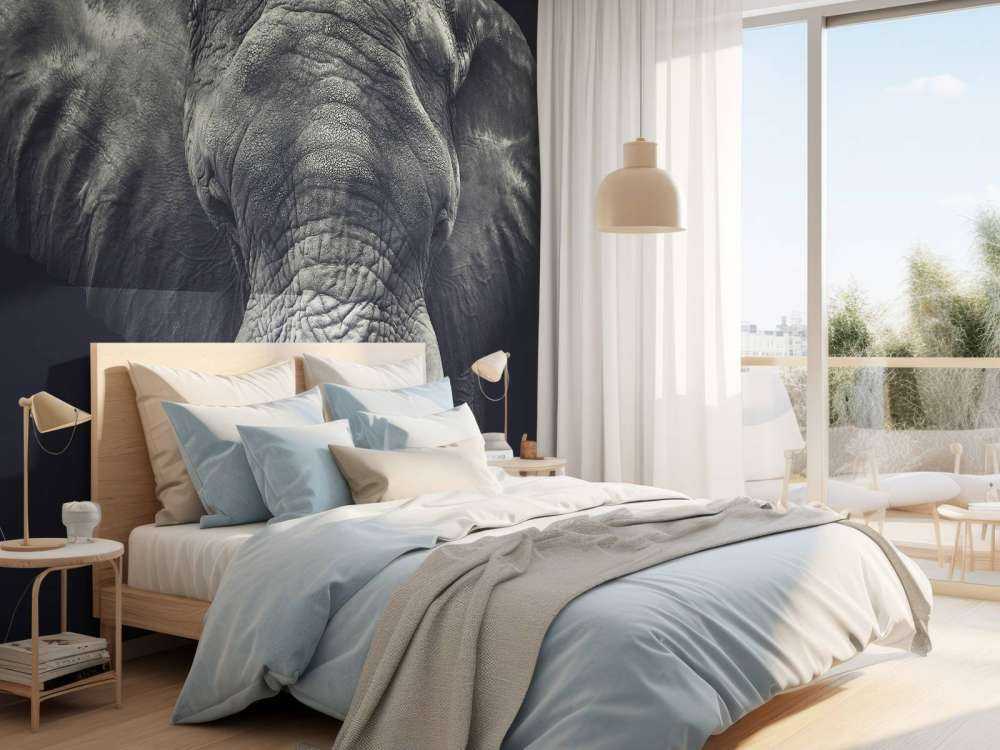 Primo piano di un elefante