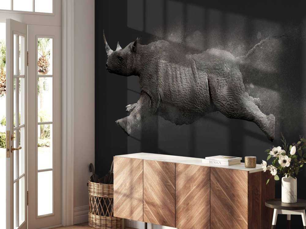 Saltando rinoceronte