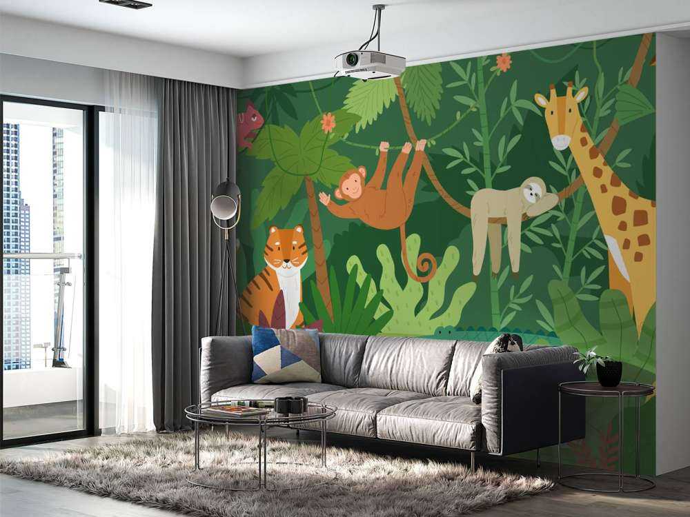 Animali della giungla felici