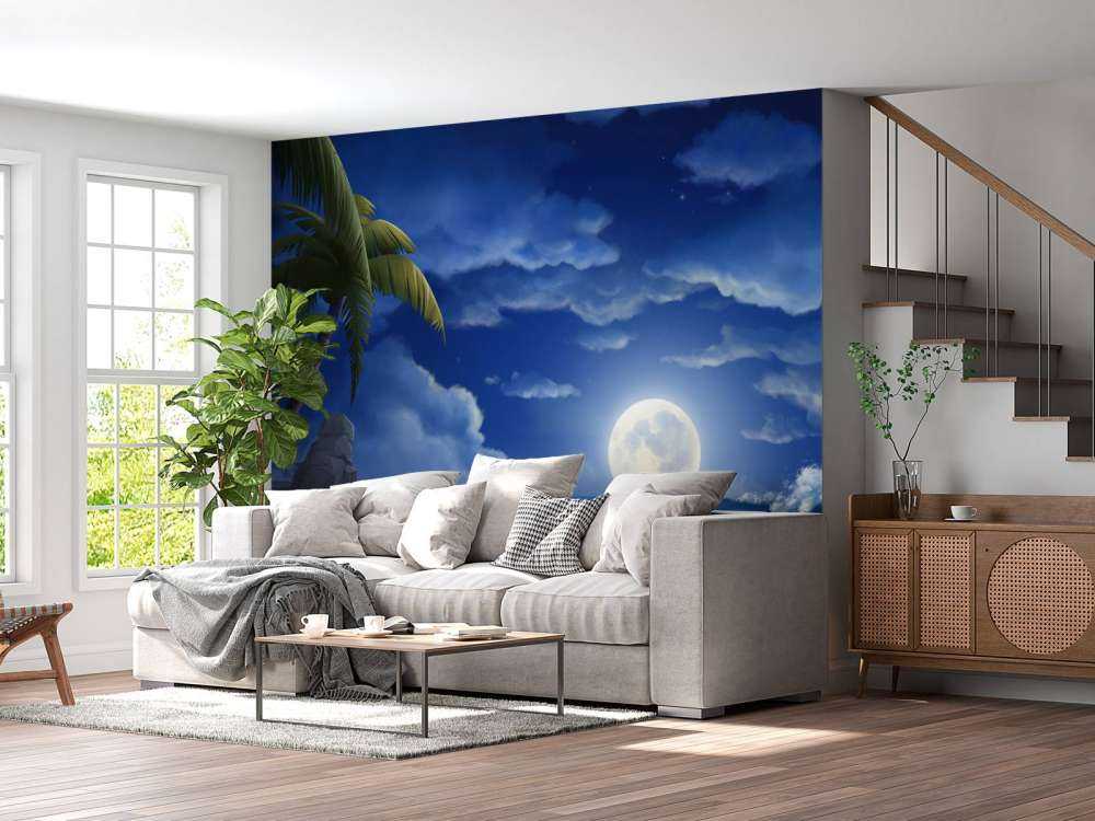 Bella spiaggia di notte