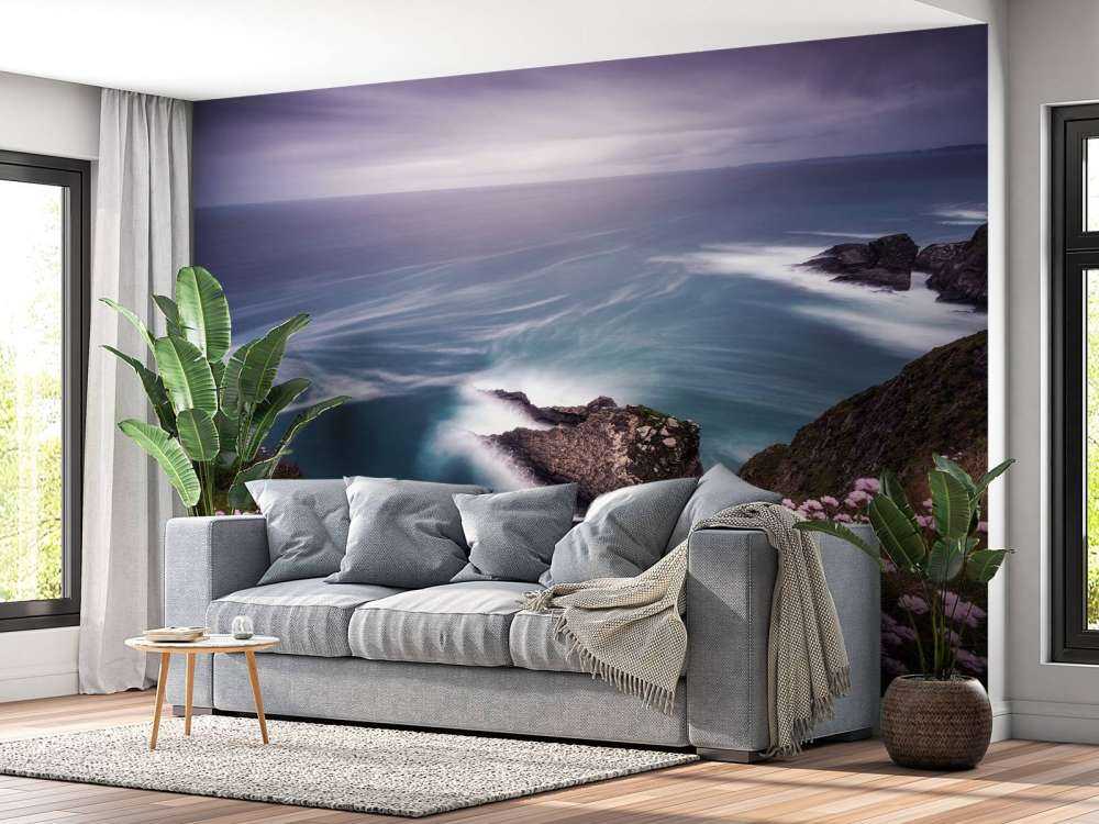 On the edge of the cliff