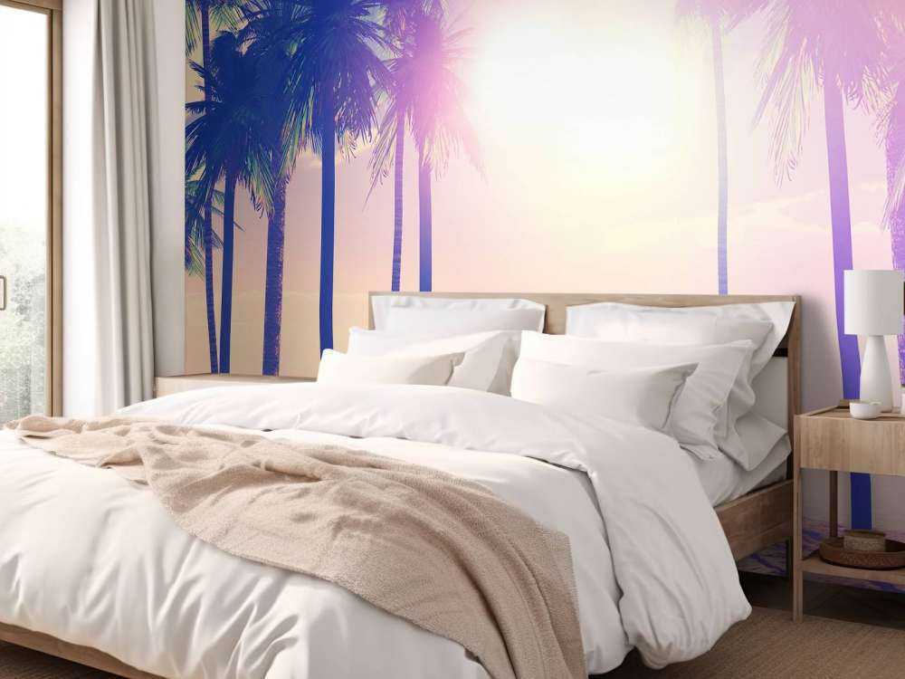 Palme d'epoca e oceano