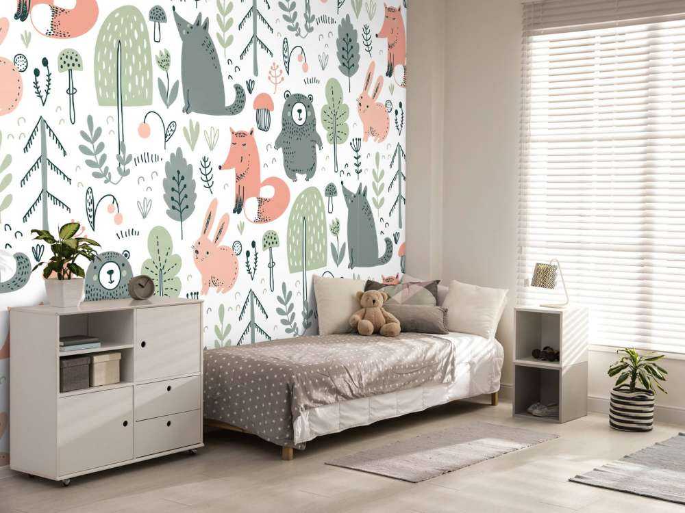 Animali della foresta colorati