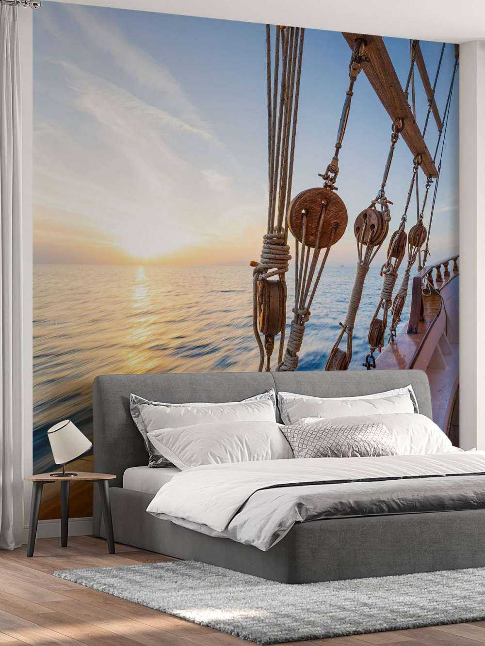 Barca a vela al tramonto