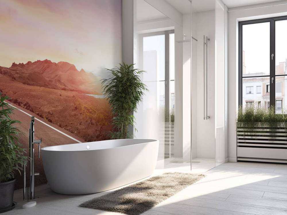 Strada lungo il lago