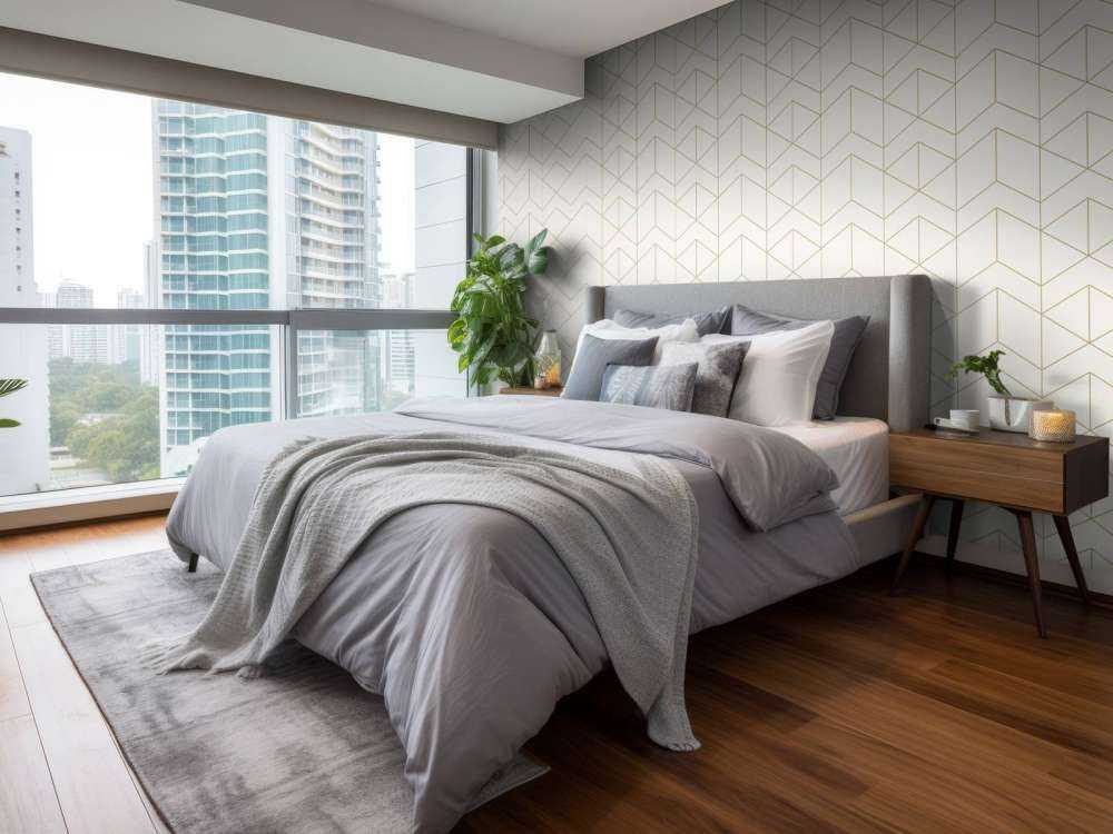 Piastrelle bianche geometriche