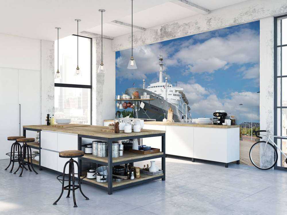 L'ex piroscafo SS Rotterdam a colori 