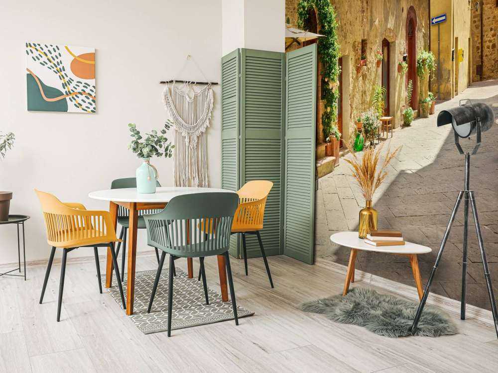 Terrazze nella vecchia strada