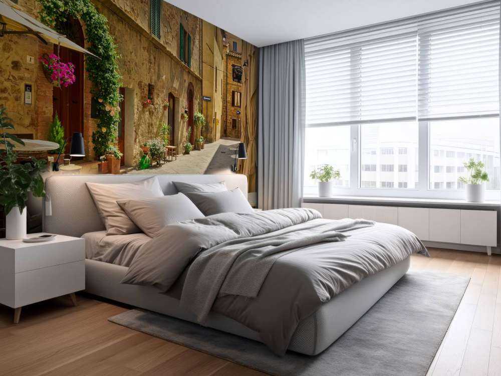 Terrazze nella vecchia strada