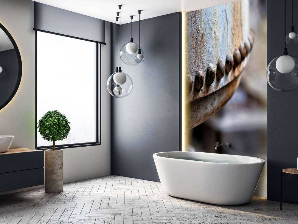 Dettaglio di una caldaia a vapore arrugginita