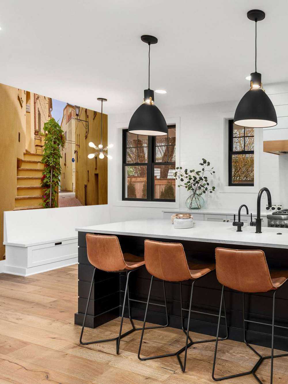 Le scale di una strada italiana