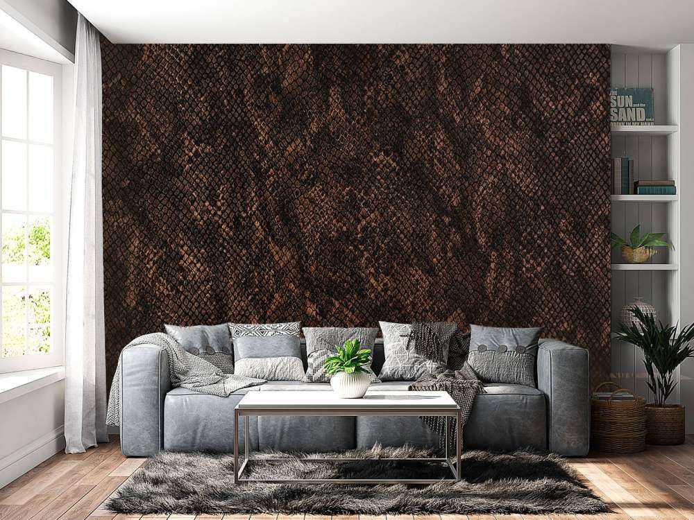 Pelle di serpente color rame