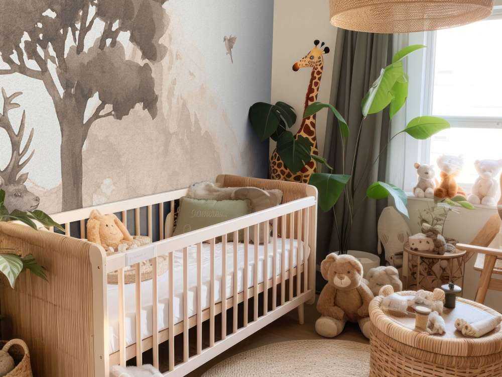 Animali della foresta in taupe