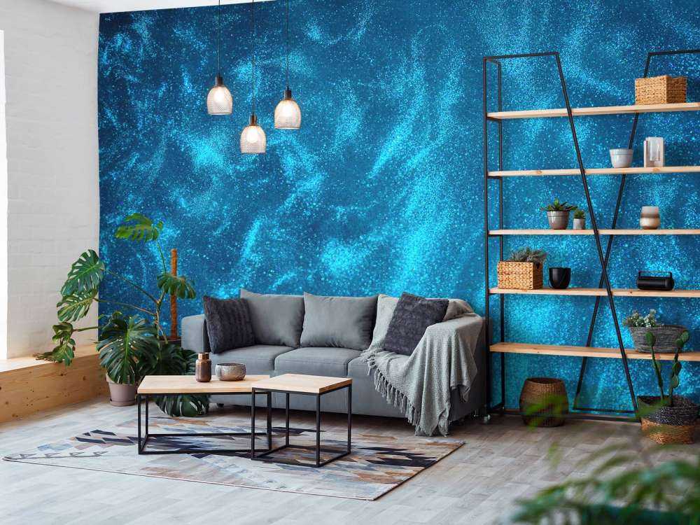 Ruscello di glitter blu