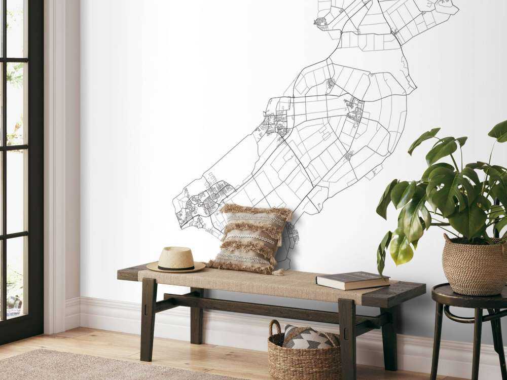 Mappa di Flevoland, bianco