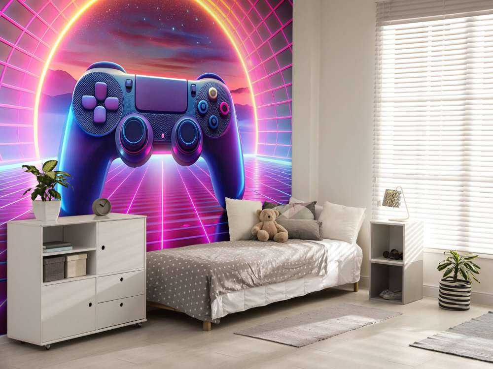 Retro Neon Gamewereld