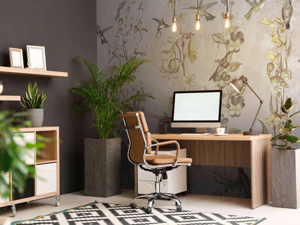 Fiori di prato e giardino crema