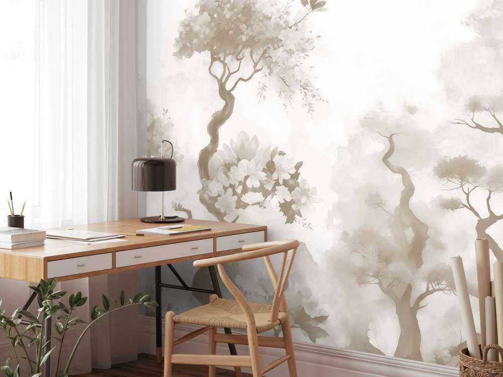 Alberi in fiore Grigio