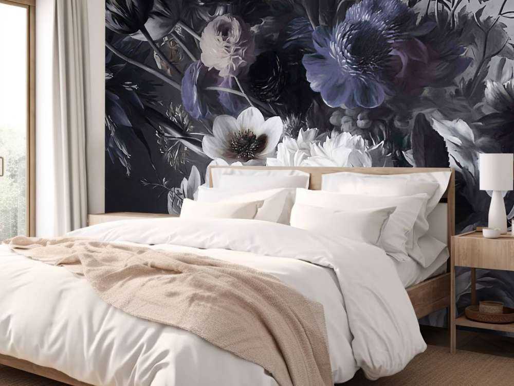 Grande bouquet con anemoni blu