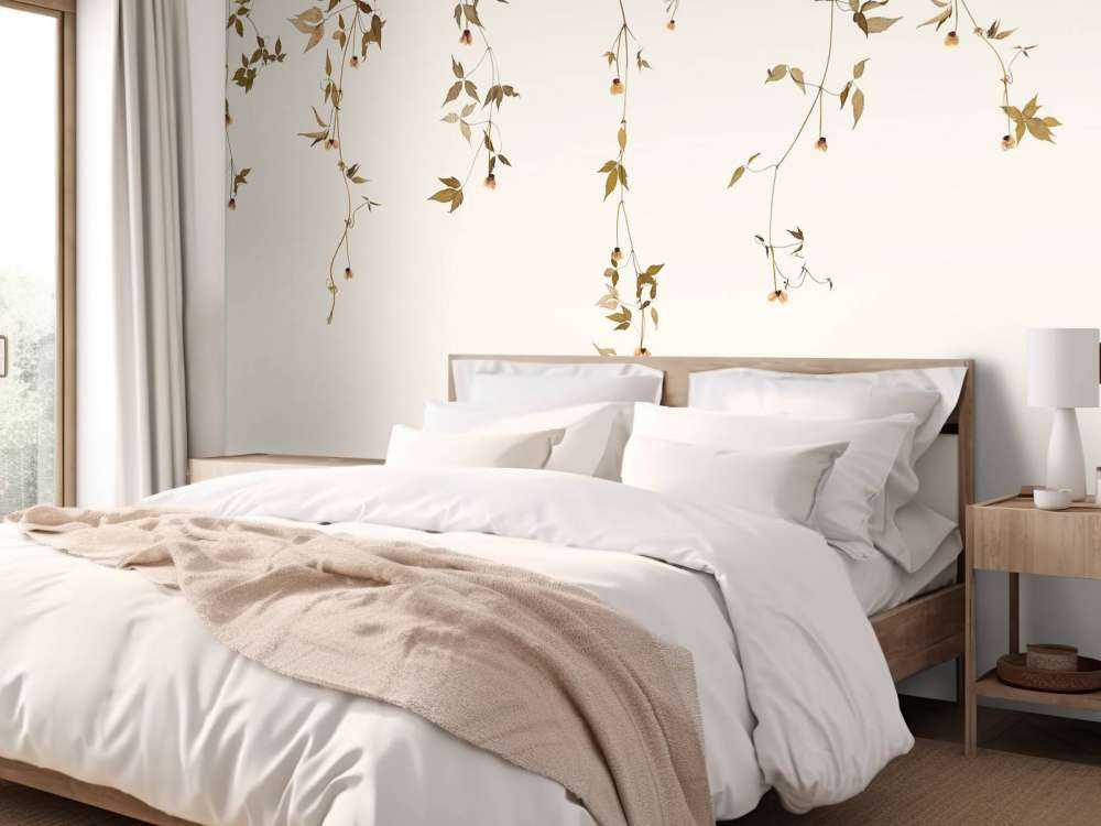 Vite di clematide con fiori