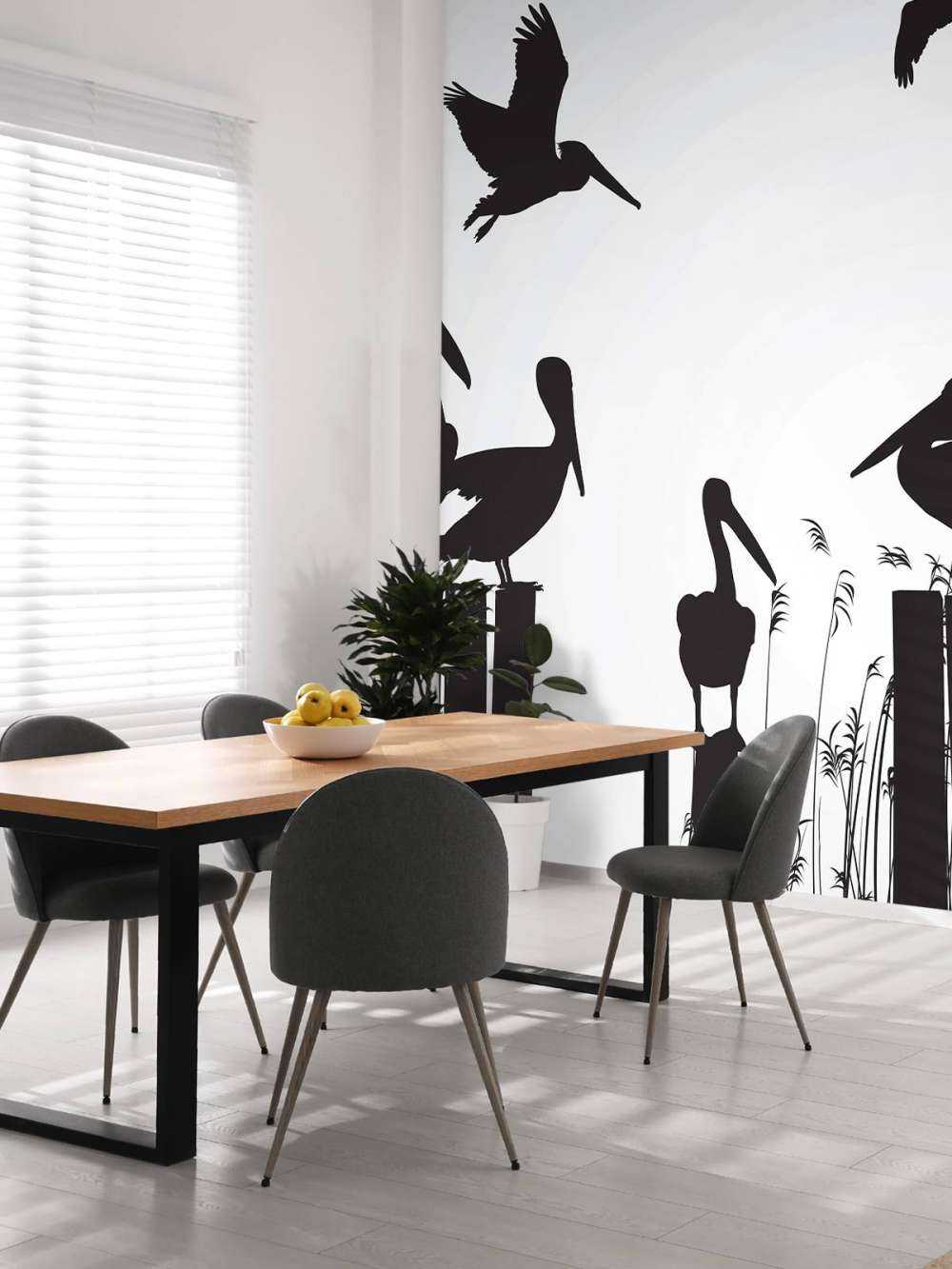 Pellicani su un molo