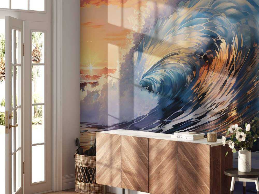 A Wave over the Sunset