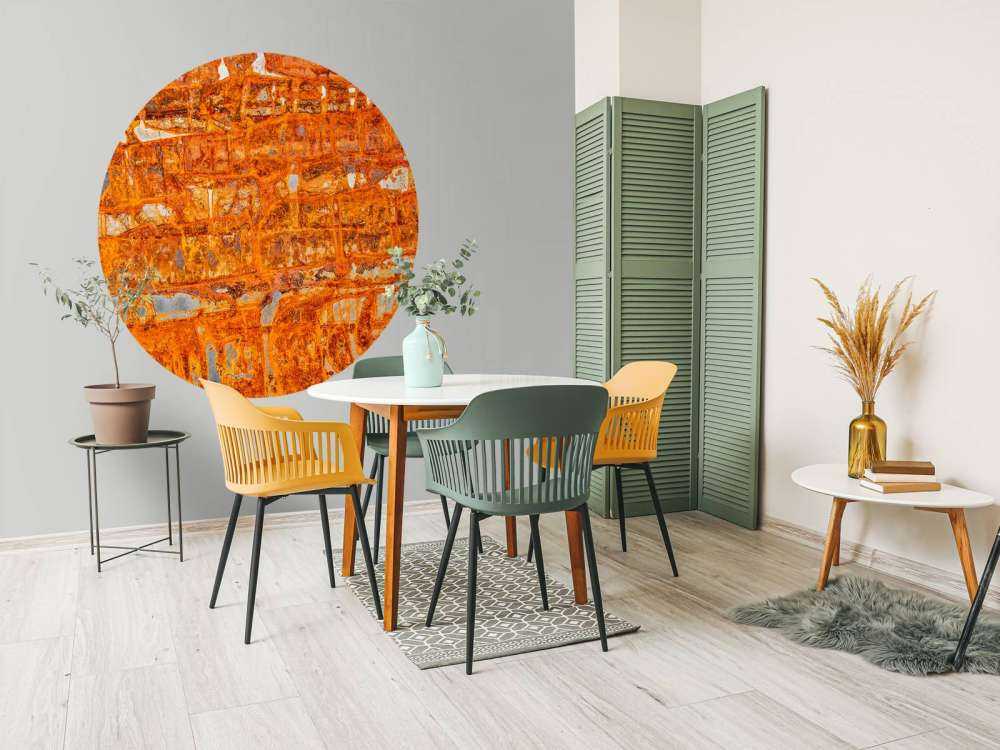 Piastra metallica arrugginita