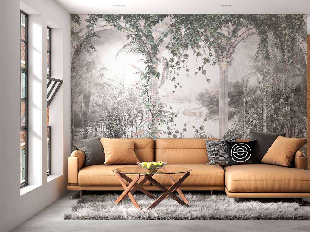 Alberi e foglie tropicali