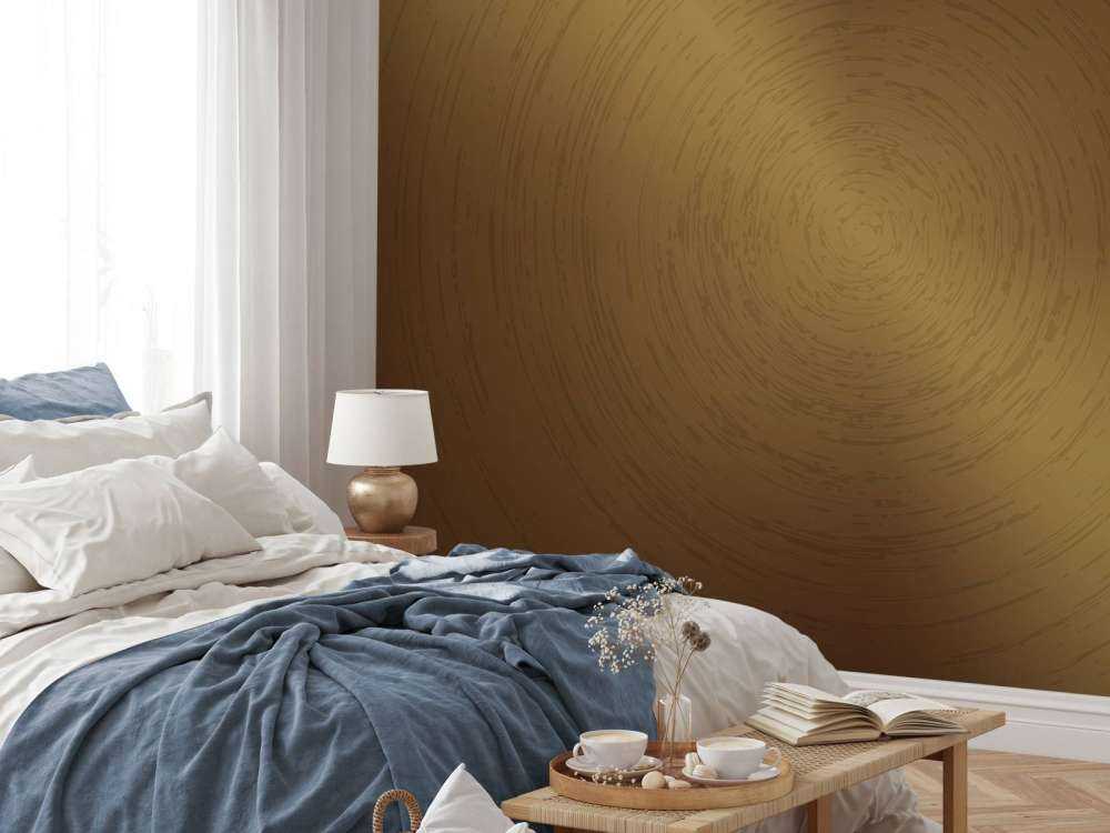 Sfondo circolare in bronzo