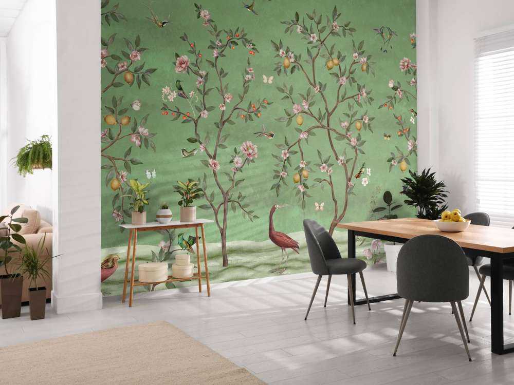 Lemon Tree Chinoiserie - Green