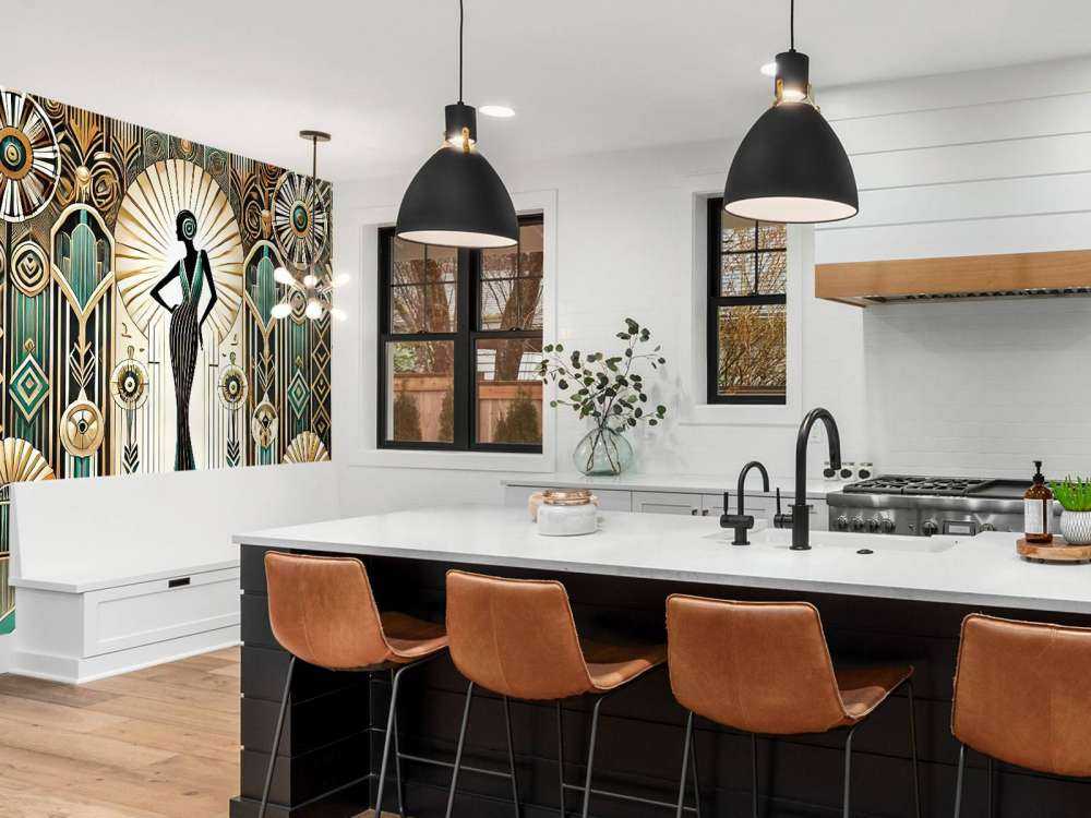 Scena di Eleganza Vintage in Art Deco