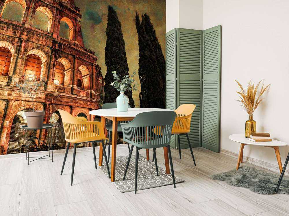 Famous Colosseum in Rome, Italy