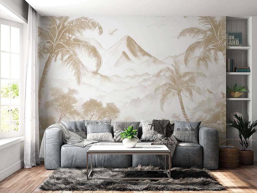 Alba sull'Isola Vulcanica, taupe